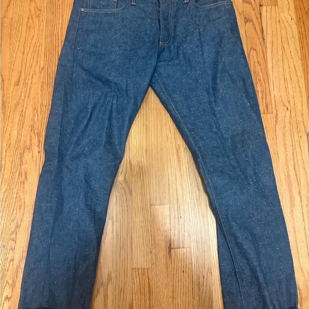Gustin Speckled Blue Jeans